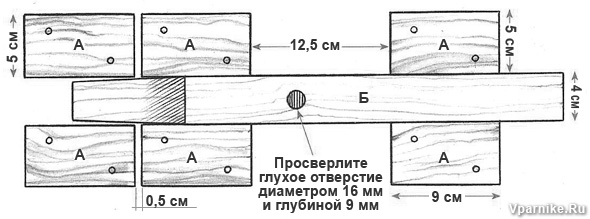 Как сделать красивый и надежный деревянный засов. Схема