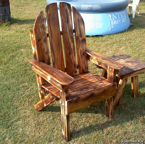 Как самому сделать садовое деревянное кресло. Чертежи