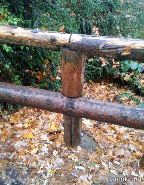 Установка деревянных столбов оград и заборов