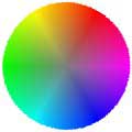 Для подбора цвета также используют цветовой круг,