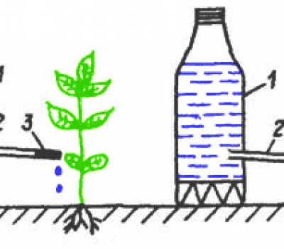 Простые схемы капельного полива растений из пластиковых бутылок