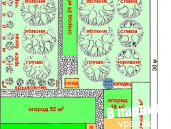 Готовая планировка садового участка